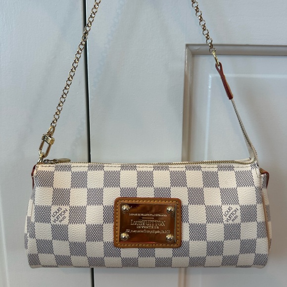 Vintage Louis Vuitton Damier Azur pochette handbag - Picture 1 of 14